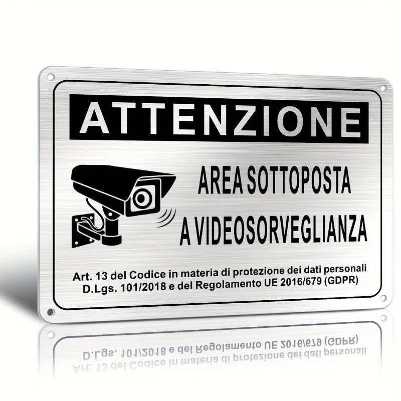 Photography Unit - Tanda Keamanan Italia 20X30cm – Spanduk