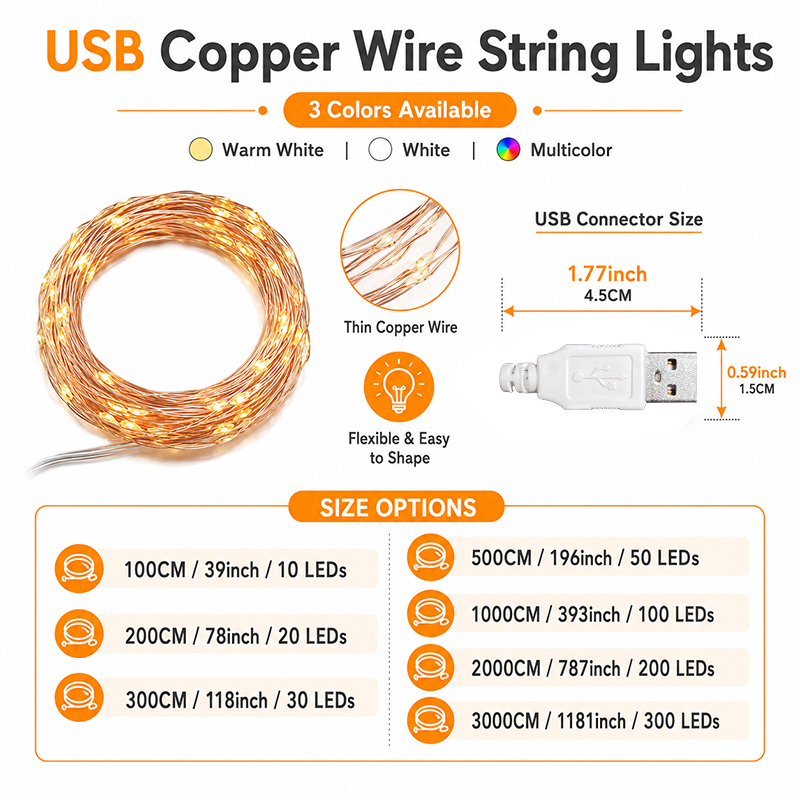 Lampu String USB Fairy yang Me - Photography Zone ulasan dan harga