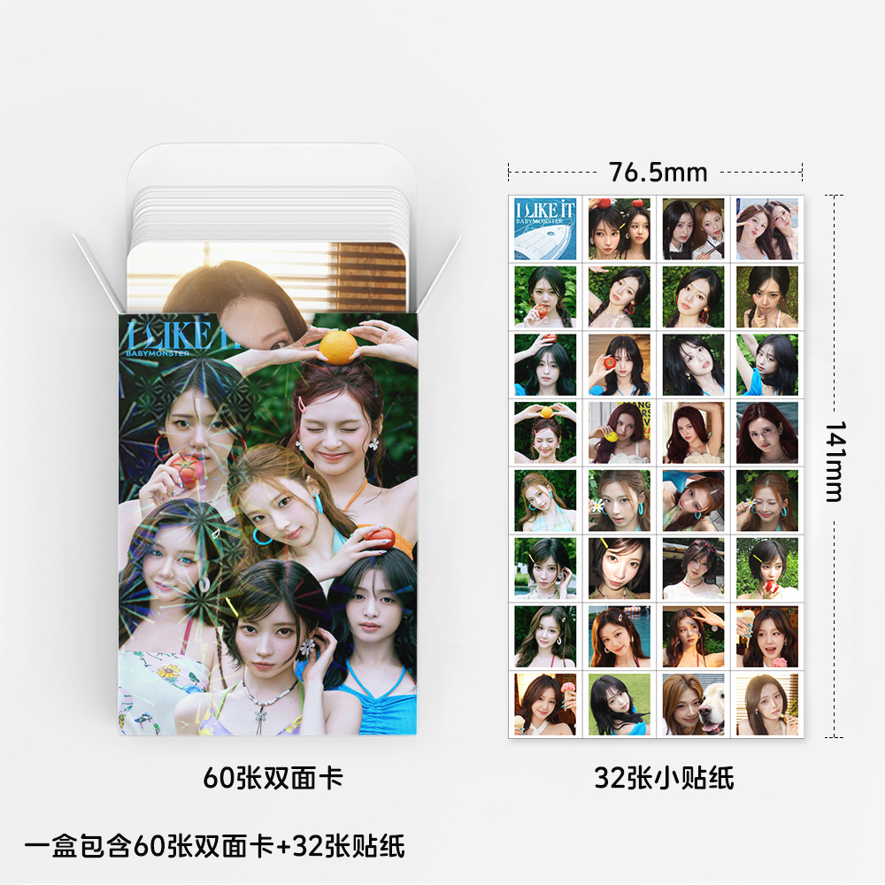 92Pcs Kartu Kecil BABYMONSTER  - Photography Paper ulasan dan harga