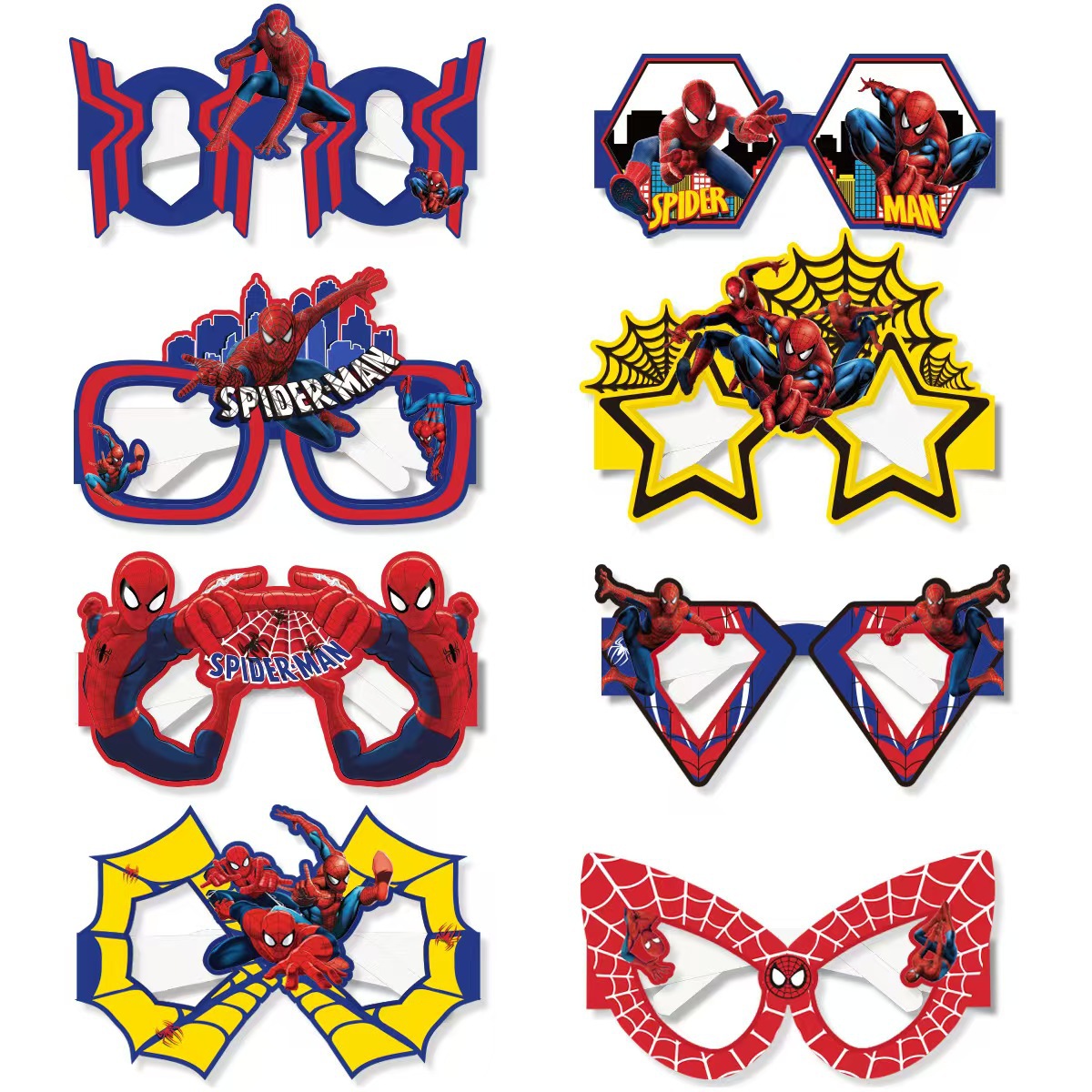 8 Buah Kacamata Kertas Spider- - Photography Paper ulasan dan harga