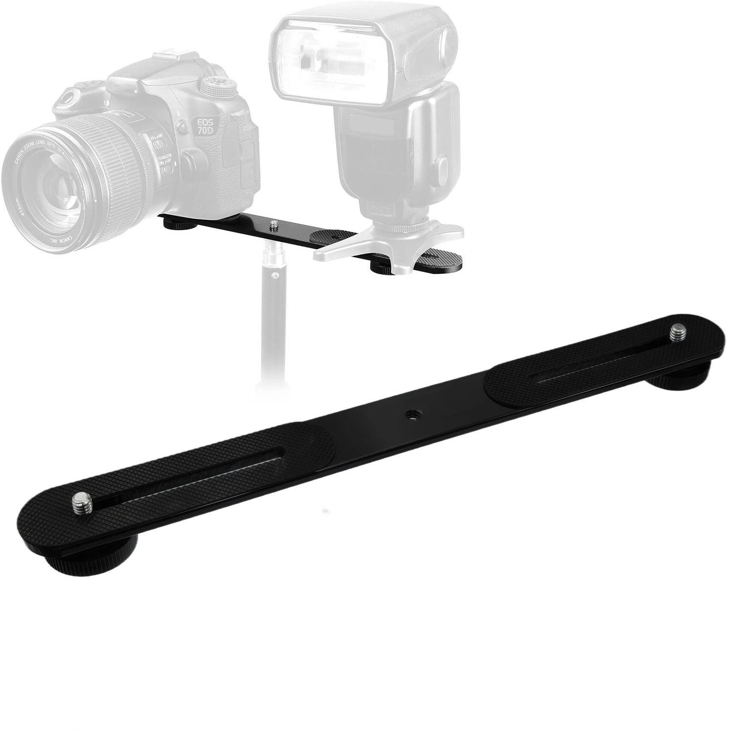 Braket Flash Dual Hot Shoe dar - Hot Shoe Adapter ulasan dan harga